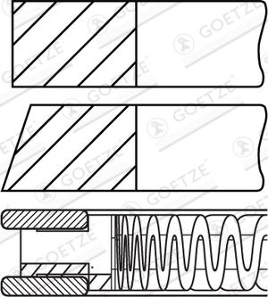 Goetze Engine 08-447800-00 - Комплект поршневых колец autosila-amz.com