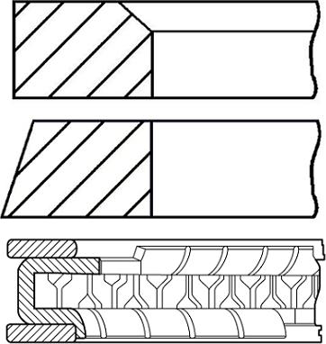 Goetze Engine 08-447200-00 - Комплект поршневых колец autosila-amz.com