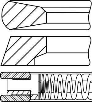 Goetze Engine 08-451200-00 - Комплект поршневых колец autosila-amz.com