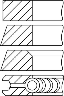 Goetze Engine 08-407000-10 - Комплект поршневых колец autosila-amz.com