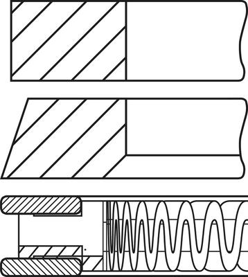 Goetze Engine 08-448700-00 - Комплект поршневых колец autosila-amz.com