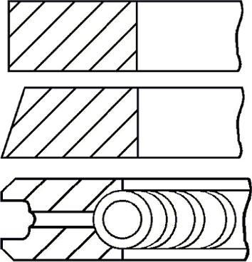 Goetze Engine 08-435700-00 - Комплект поршневых колец autosila-amz.com