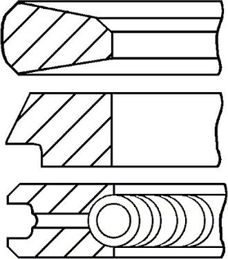 Goetze Engine 08-429200-00 - Комплект поршневых колец autosila-amz.com