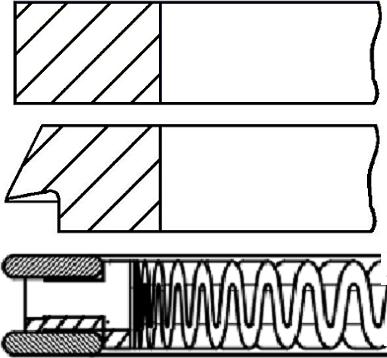 Goetze Engine 08-424300-00 - Комплект поршневых колец autosila-amz.com