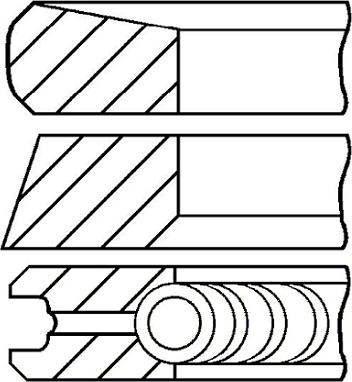 Goetze Engine 08-424900-00 - Комплект поршневых колец autosila-amz.com