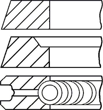 Goetze Engine 08-501800-00 - Комплект поршневых колец autosila-amz.com