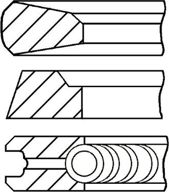 Goetze Engine 08-502600-00 - Комплект поршневых колец autosila-amz.com