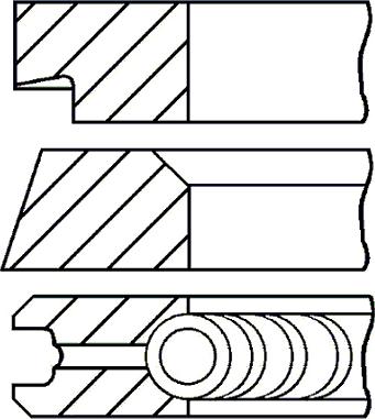 Goetze Engine 08-145400-00 - Комплект поршневых колец autosila-amz.com