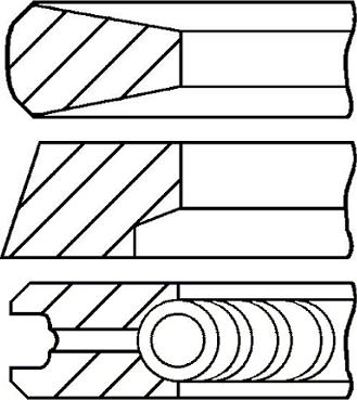 Goetze Engine 08-440600-00 - Комплект поршневых колец autosila-amz.com