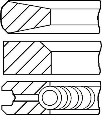 Goetze Engine 08-346500-10 - Комплект поршневых колец autosila-amz.com