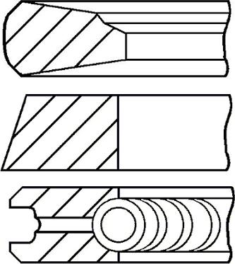 Goetze Engine 08-101100-00 - Комплект поршневых колец autosila-amz.com