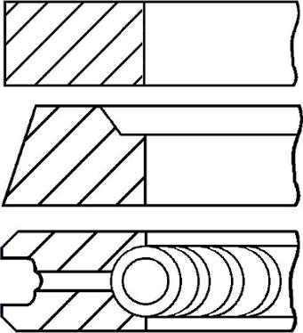 Goetze Engine 08-111200-00 - Комплект поршневых колец autosila-amz.com