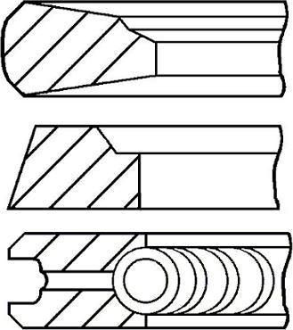 Goetze Engine 08-143600-00 - Комплект поршневых колец autosila-amz.com