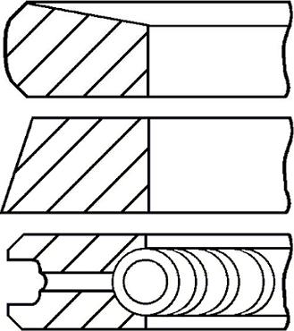 Goetze Engine 08-447400-00 - Комплект поршневых колец autosila-amz.com