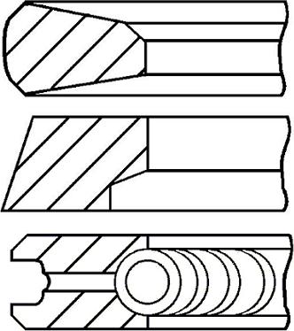 Goetze Engine 08-427000-00 - Комплект поршневых колец autosila-amz.com