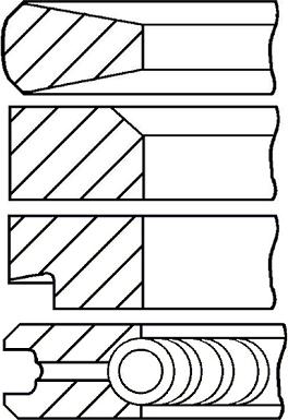 Goetze Engine 08-171200-10 - Комплект поршневых колец autosila-amz.com