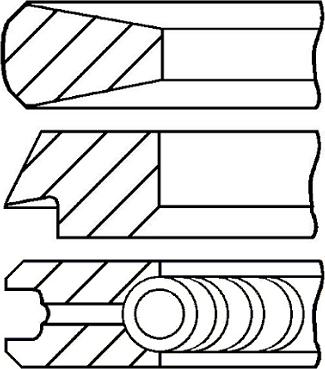 Goetze Engine 08-431100-00 - Комплект поршневых колец autosila-amz.com