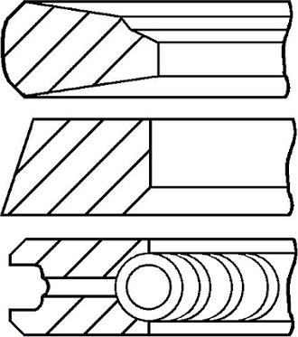 Goetze Engine 08-136900-00 - Комплект поршневых колец autosila-amz.com