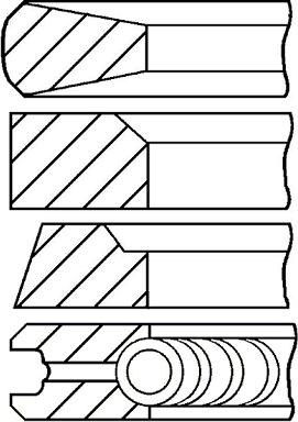 Goetze Engine 08-347900-10 - Комплект поршневых колец autosila-amz.com