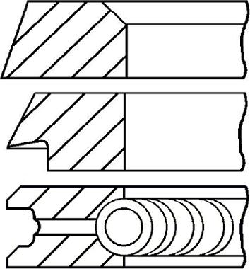 Goetze Engine 08-319800-10 - Комплект поршневых колец autosila-amz.com