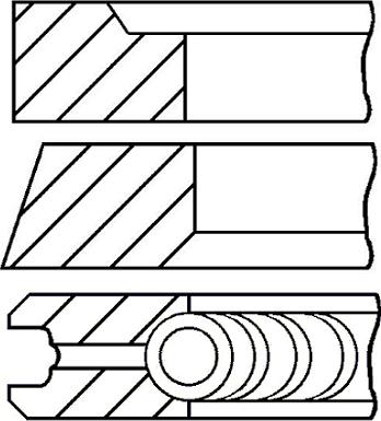 Goetze Engine 08-421000-00 - Комплект поршневых колец autosila-amz.com