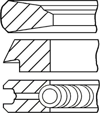 Goetze Engine 08-325600-00 - Комплект поршневых колец autosila-amz.com