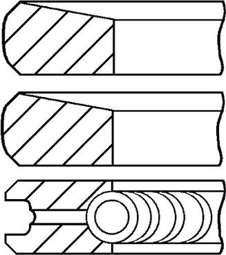 Goetze Engine 08-443500-00 - Комплект поршневых колец autosila-amz.com