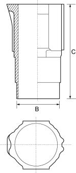 Goetze Engine 14-000340-00 - Гильза цилиндра autosila-amz.com