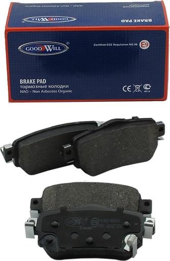 GoodWill 2104 R - Тормозные колодки, дисковые, комплект autosila-amz.com