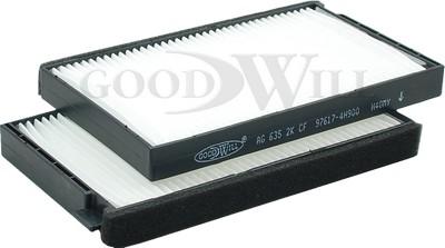 GoodWill AG 635 2K CF - Фильтр воздуха в салоне autosila-amz.com