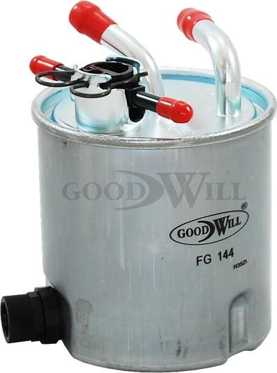 GoodWill FG 144 - Фильтр топливный NISSAN NAVARA/PATHFINDER 2.5 DCI autosila-amz.com