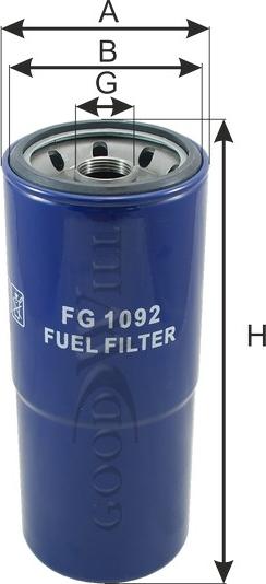 GoodWill FG 1092 - Топливный фильтр autosila-amz.com