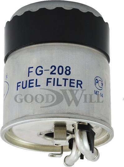 GoodWill FG 208 - Топливный фильтр autosila-amz.com