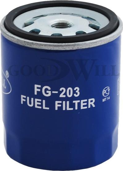 GoodWill FG 203 - Фильтр топливный MB W123/W460 2.0D-3.0D 76-85 autosila-amz.com