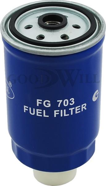 GoodWill FG 703 - Фильтр топливный ЗИЛ-5301,МТЗ тонкой очистки (дв.ММЗ-245) GOODWILL autosila-amz.com