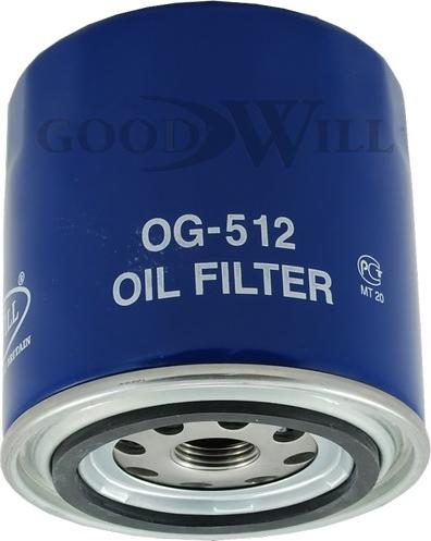 GoodWill OG 512 - Масляный фильтр autosila-amz.com