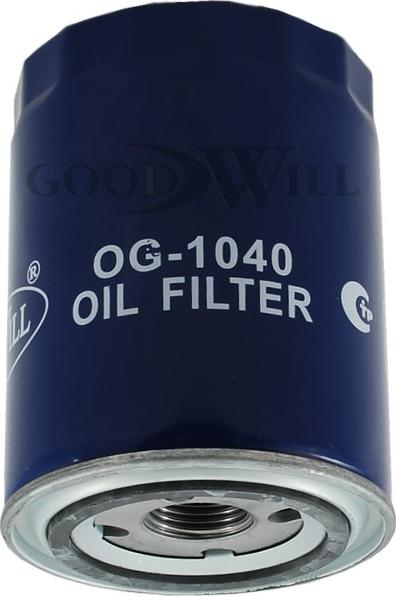 GoodWill OG 1040 - Фильтр масляный CATERPILLAR-KOMATSU-RENAULT-VOLVO PENTA GOODWILL OG 1040 autosila-amz.com