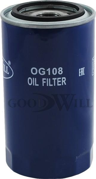 GoodWill OG 108 - Масляный фильтр autosila-amz.com