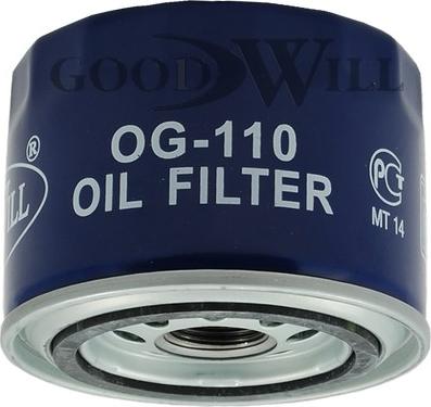 GoodWill OG 110 - Масляный фильтр autosila-amz.com