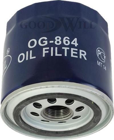 GoodWill OG 864 - Масляный фильтр autosila-amz.com