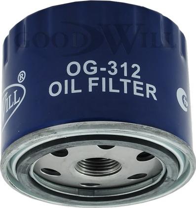 GoodWill OG 312 - Фильтр масляный двигателя autosila-amz.com