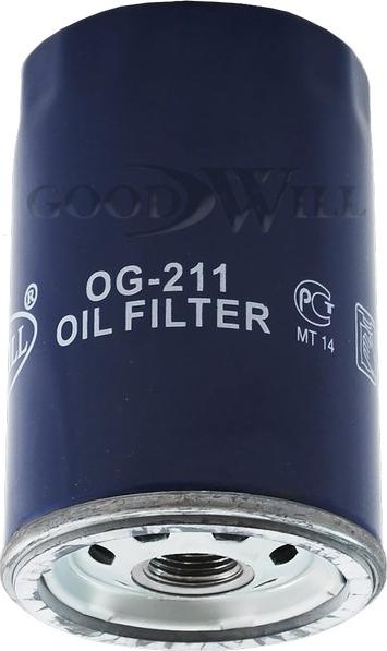 GoodWill OG 211 - Масляный фильтр autosila-amz.com