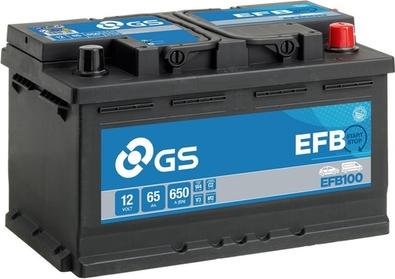 GS EFB100 - Стартерная аккумуляторная батарея, АКБ autosila-amz.com