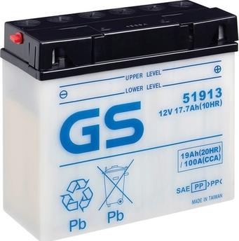 GS GS-51913 - Стартерная аккумуляторная батарея, АКБ autosila-amz.com