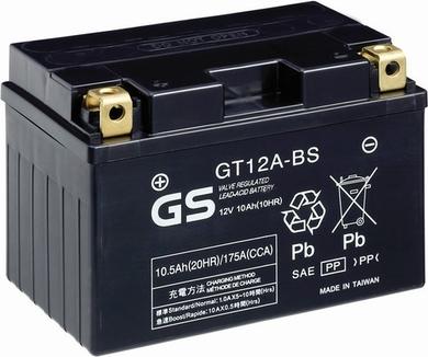 GS GS-GT12A-BS - Стартерная аккумуляторная батарея, АКБ autosila-amz.com
