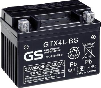 GS GS-GTX4L-BS - Стартерная аккумуляторная батарея, АКБ autosila-amz.com