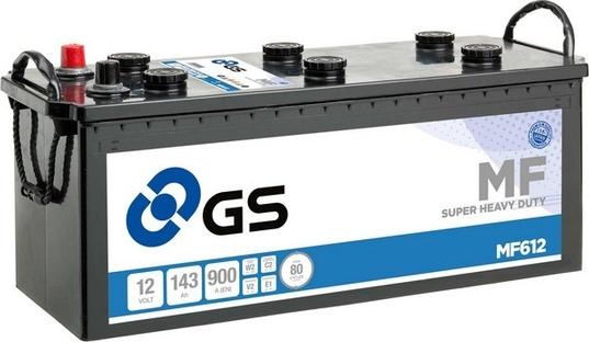GS MF612 - Стартерная аккумуляторная батарея, АКБ autosila-amz.com