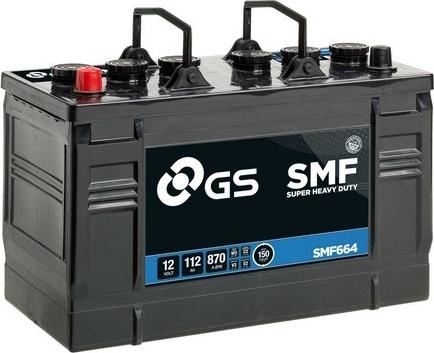 GS SMF664 - Стартерная аккумуляторная батарея, АКБ autosila-amz.com