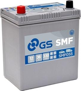 GS SMF055 - Стартерная аккумуляторная батарея, АКБ autosila-amz.com