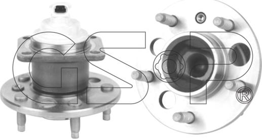 GSP 9400013 - Комплект подшипника ступицы колеса autosila-amz.com